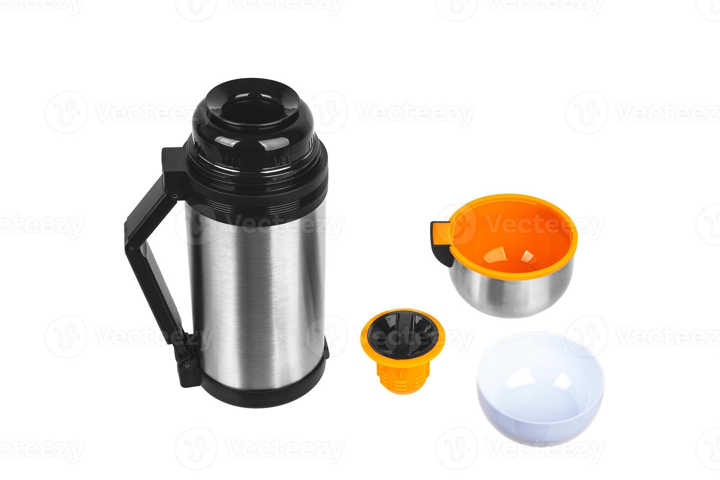 thermos isolated on white back photo