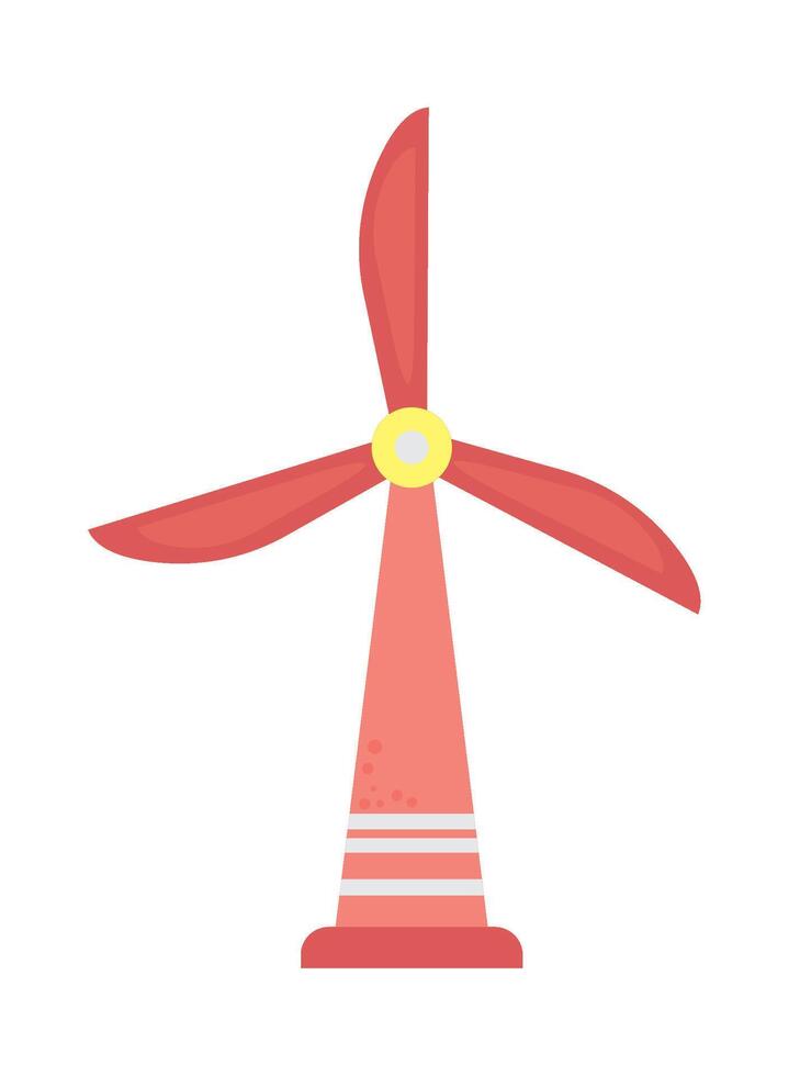 Wind turbine icon illustration design vector
