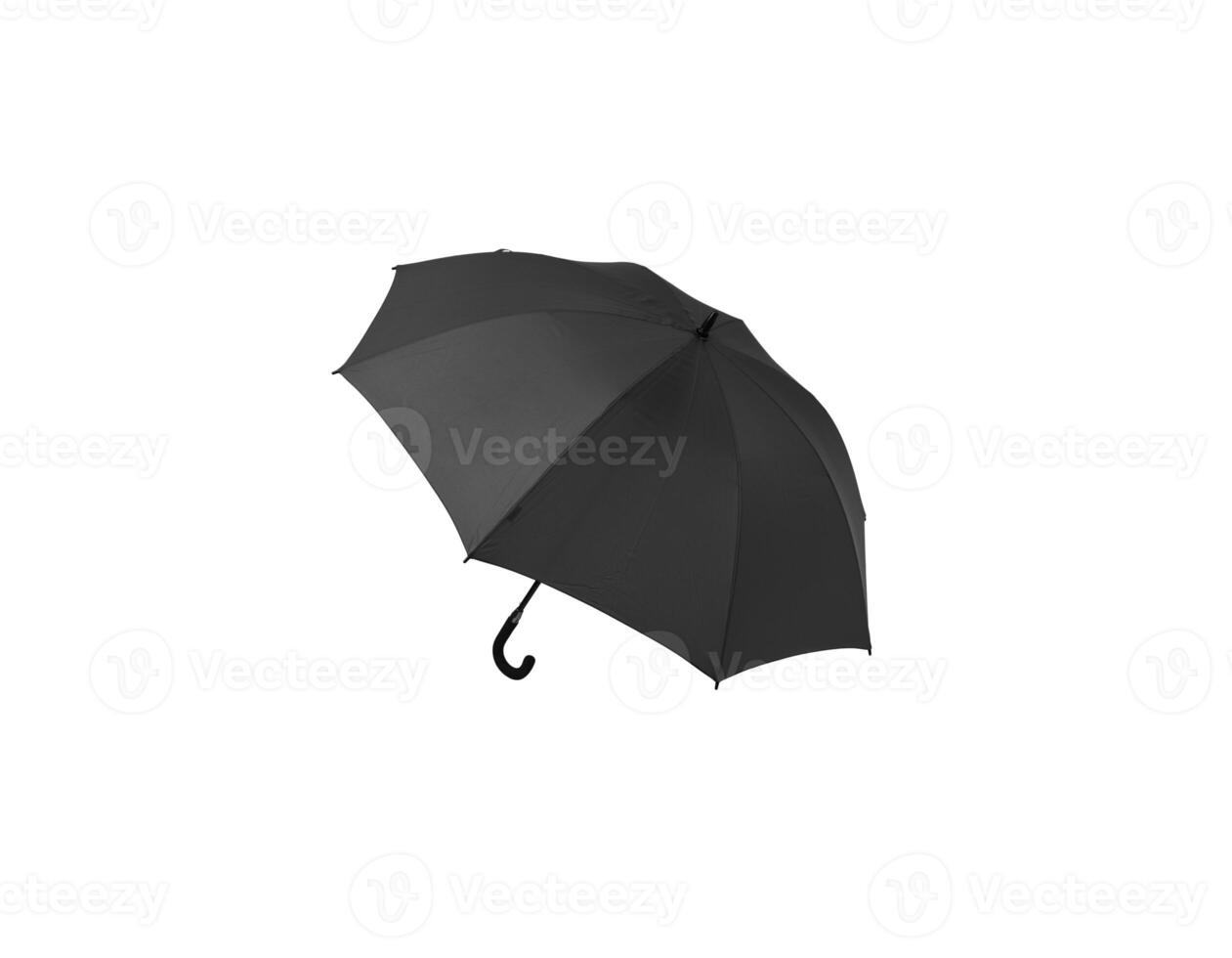 Large umbrella for rain and sun. Olive color umbrella isolate on a white back. photo