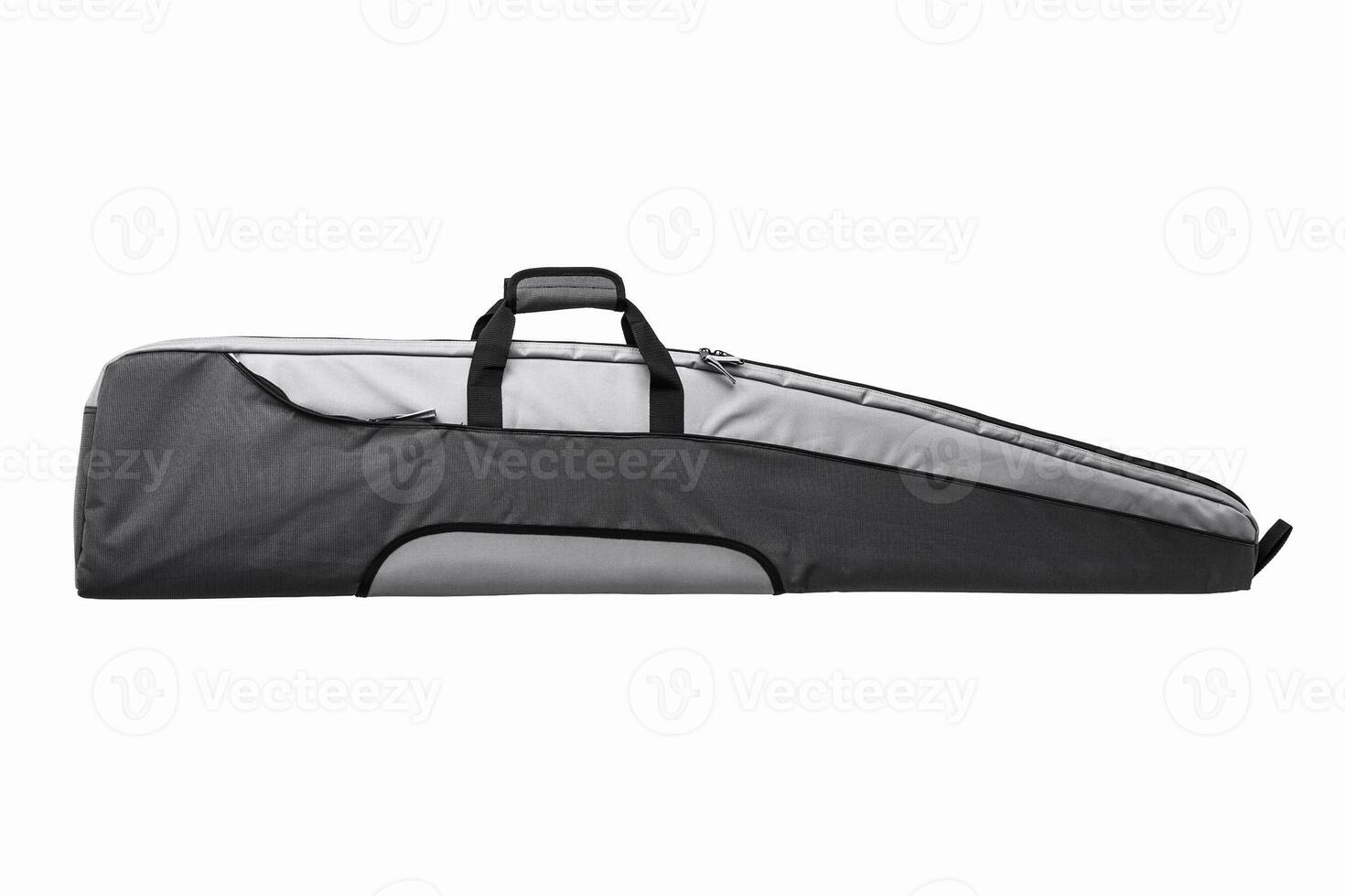 Black soft case for guns isolated on white photo