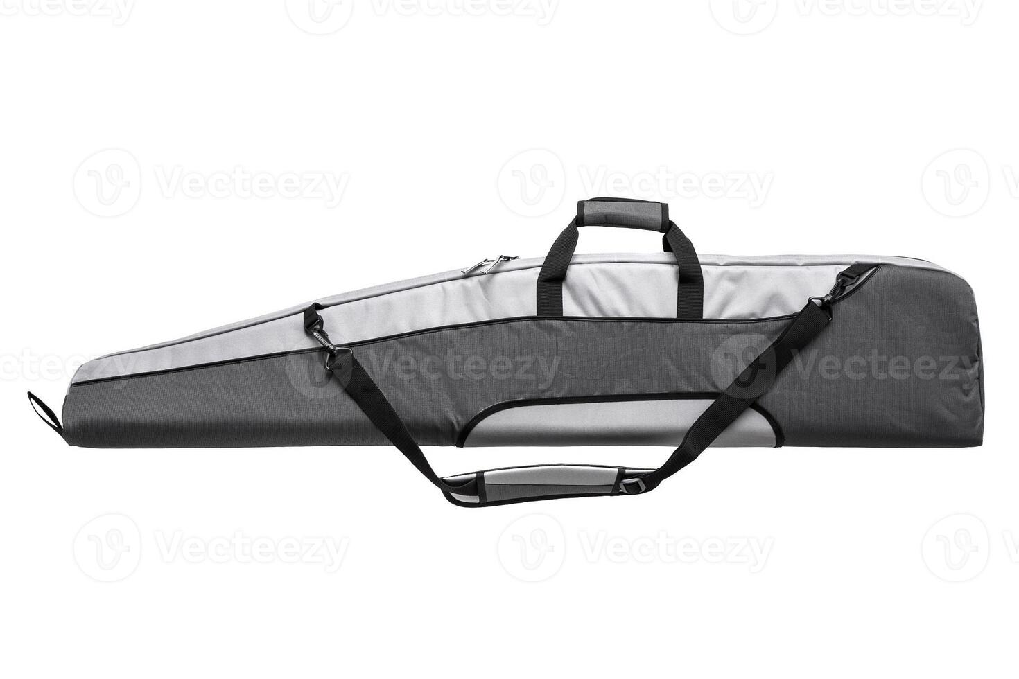Black soft case for guns isolated on white photo