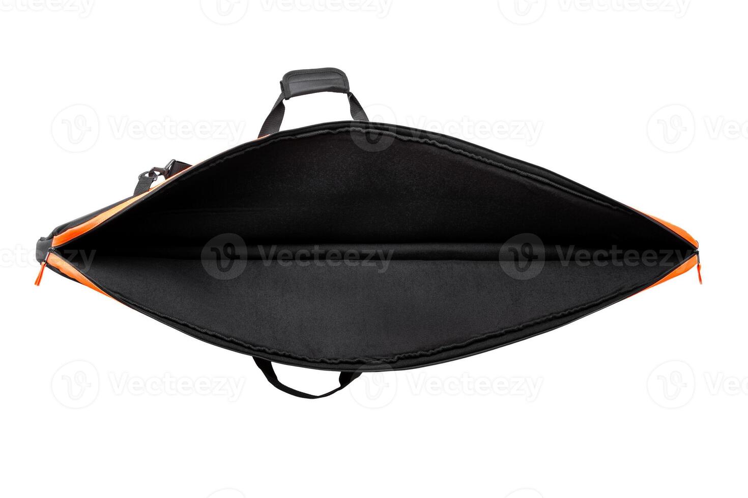 Black soft case for guns isolated on white photo