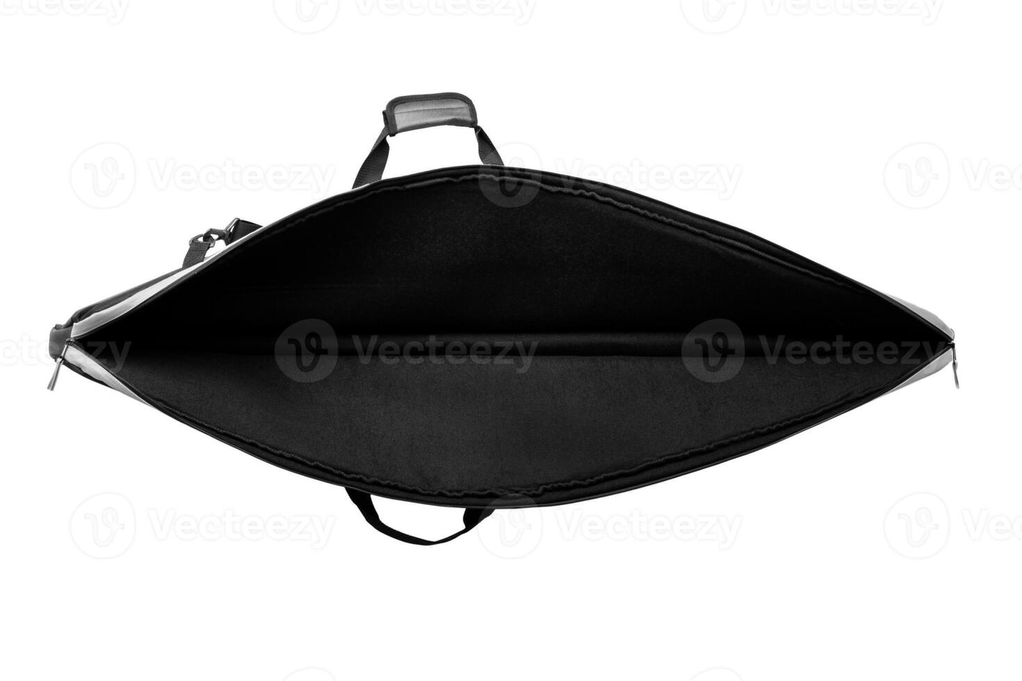 Black soft case for guns isolated on white photo