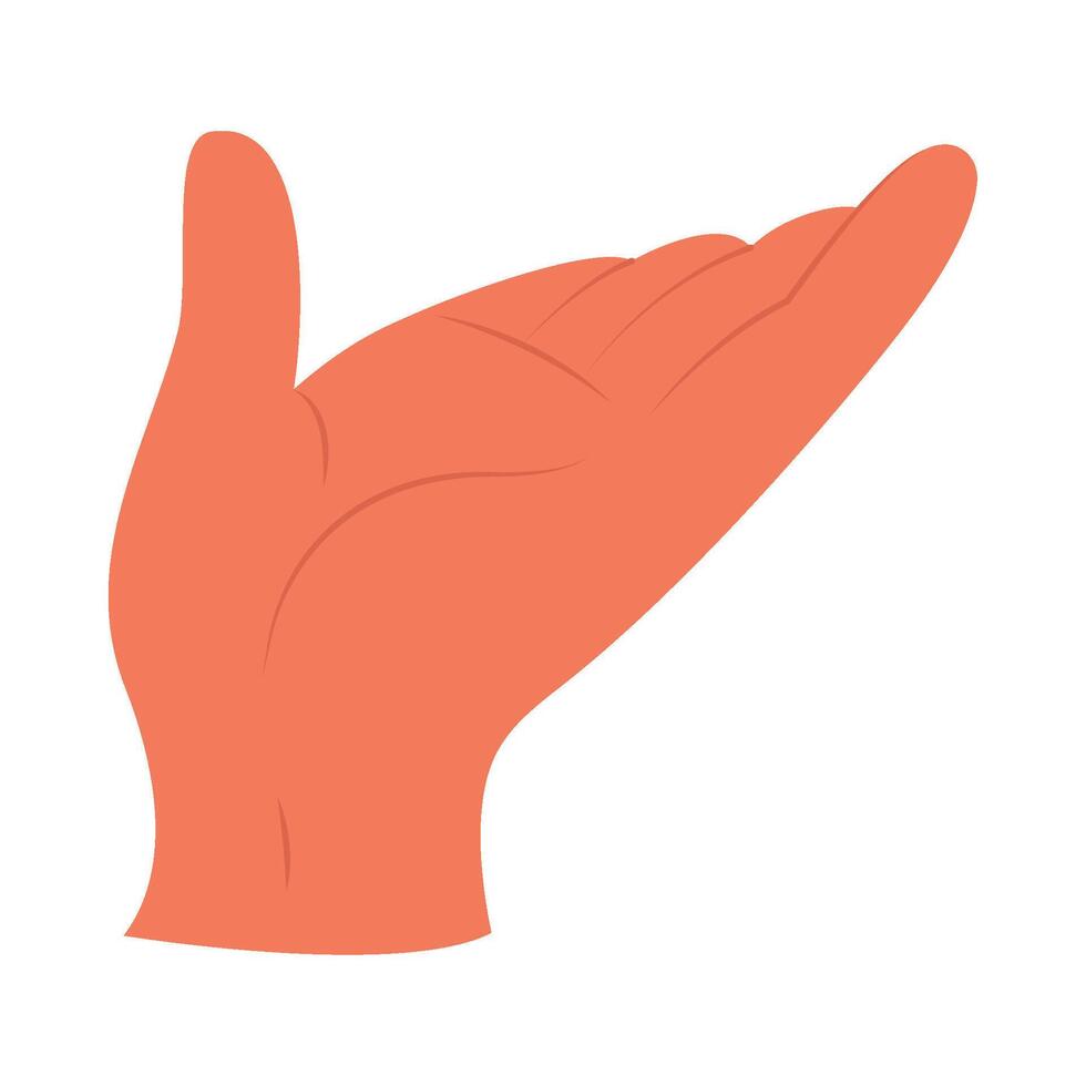 A hand with a finger up in the air vector