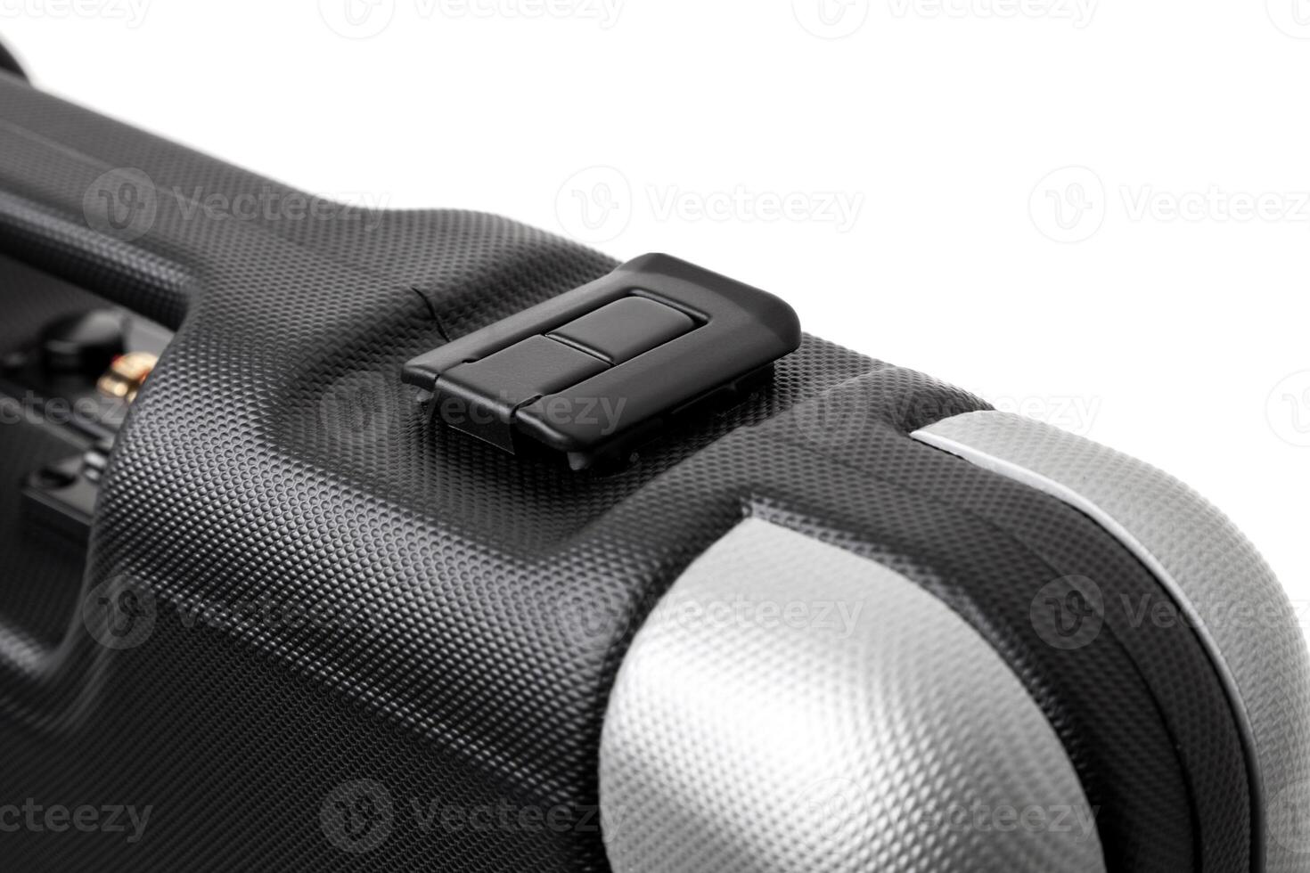 Black case for guns isolated for white photo