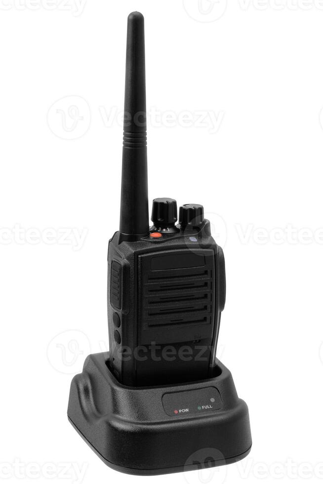 Walkie-talkie isolated on white photo