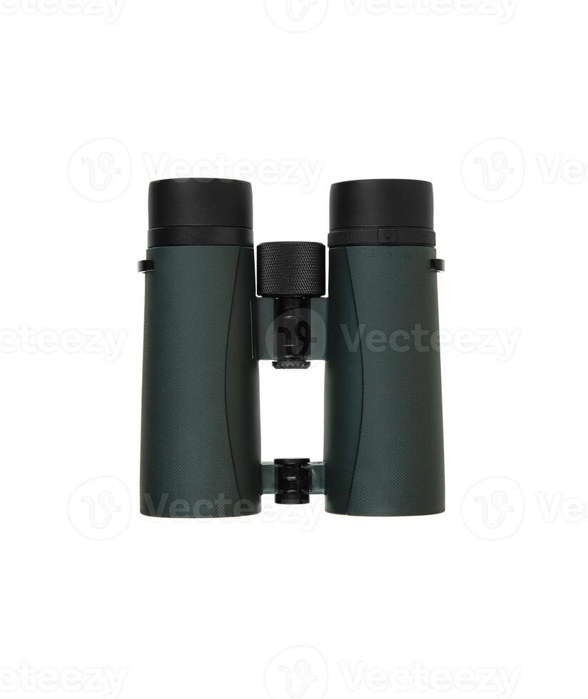 Modern binoculars for long-range observation. Isolate on a white back photo