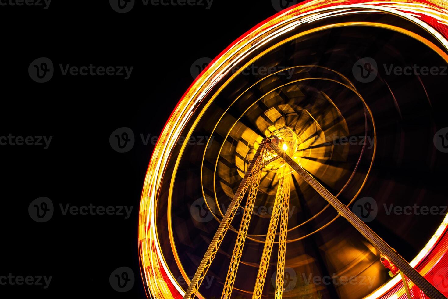 Luminous ferris wheel photo