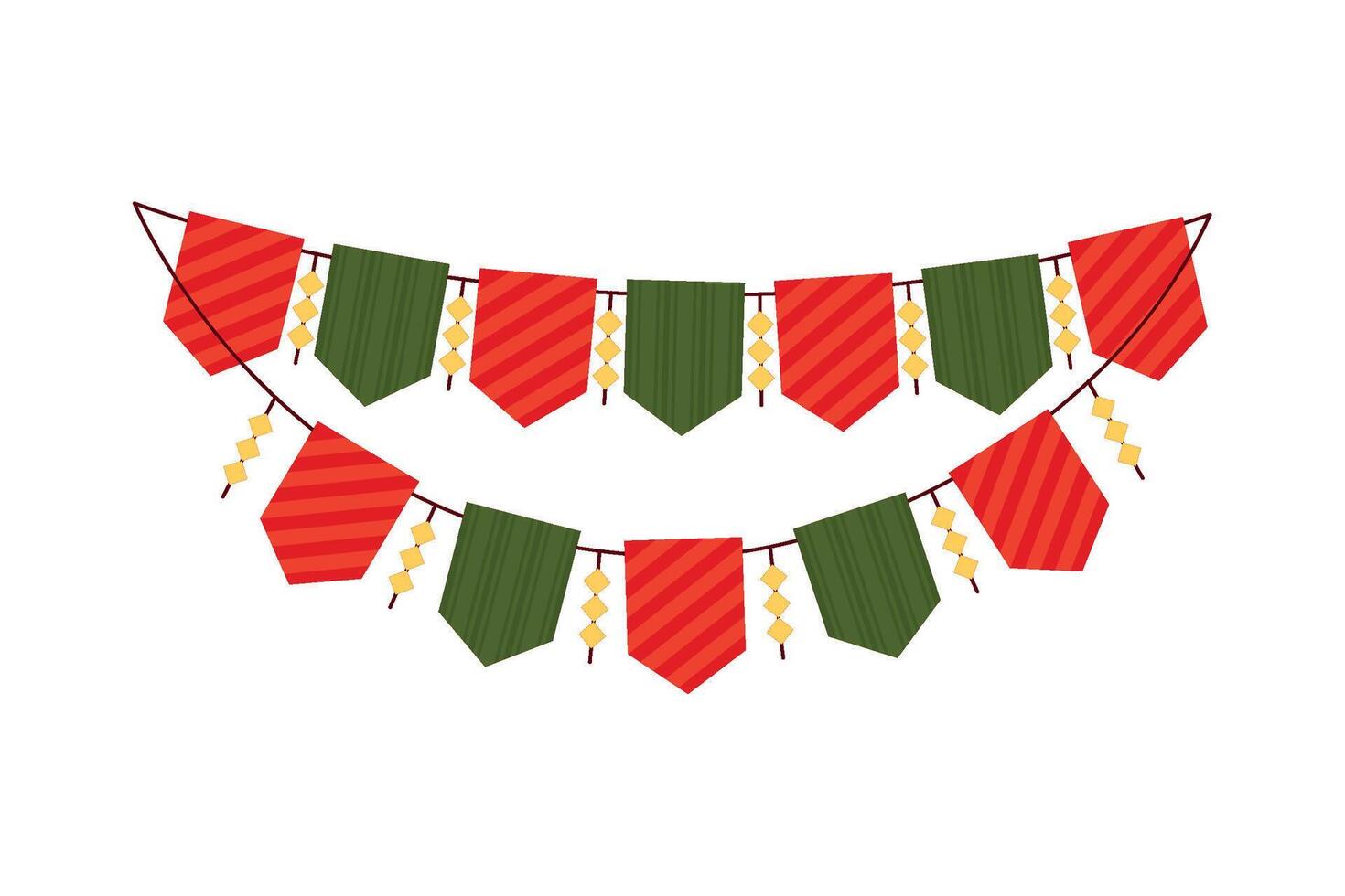 Christmas garland illustration vector