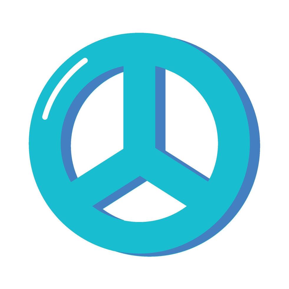 Peace symbol icon illustration design vector