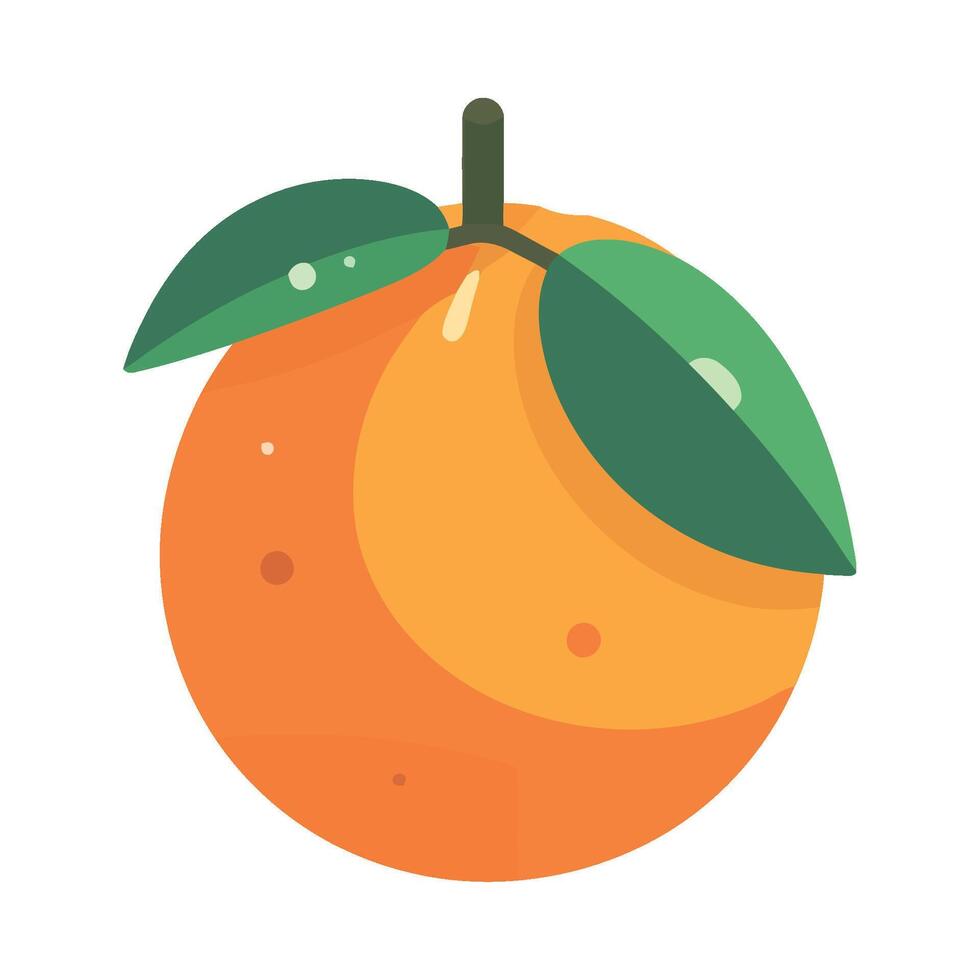 Orange fruit icon illustration vector