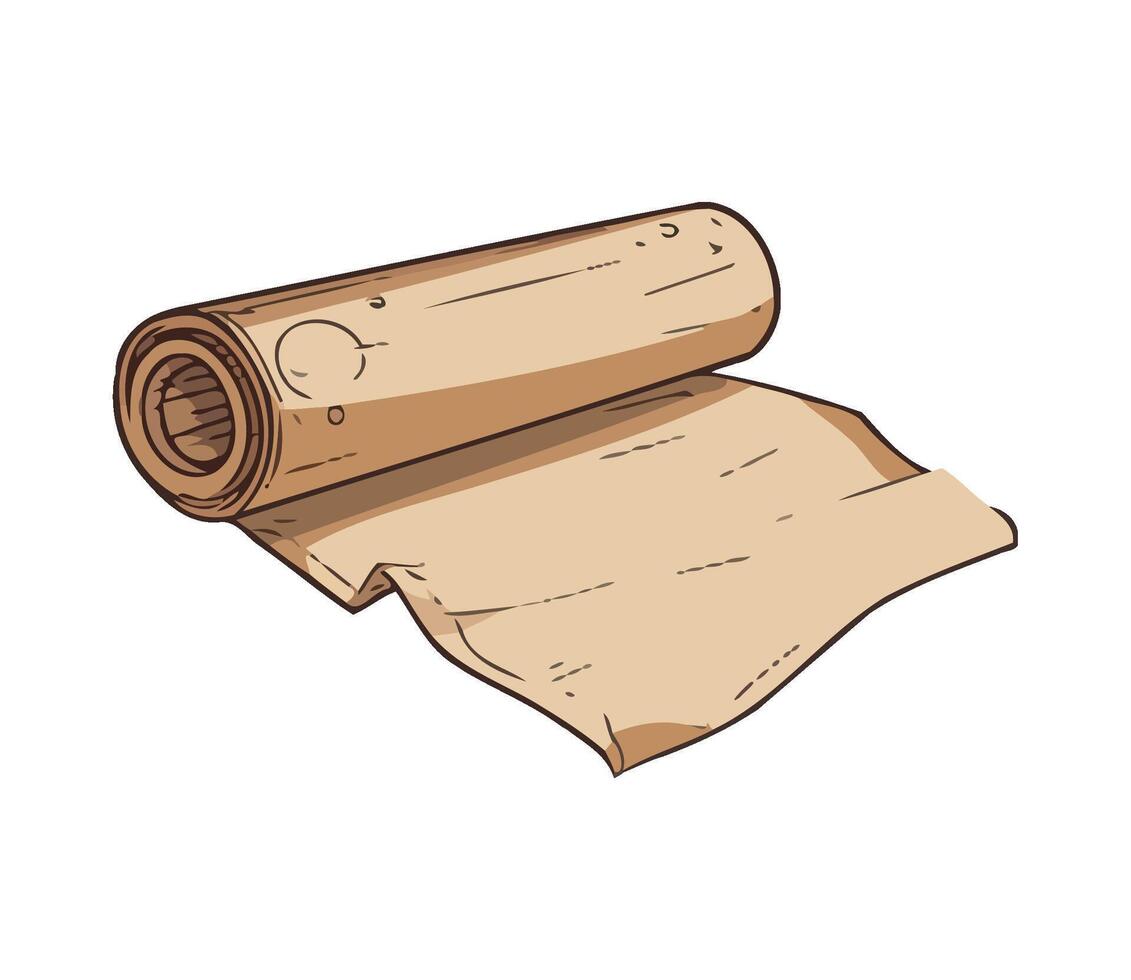 Roll of paper with a hole in it vector
