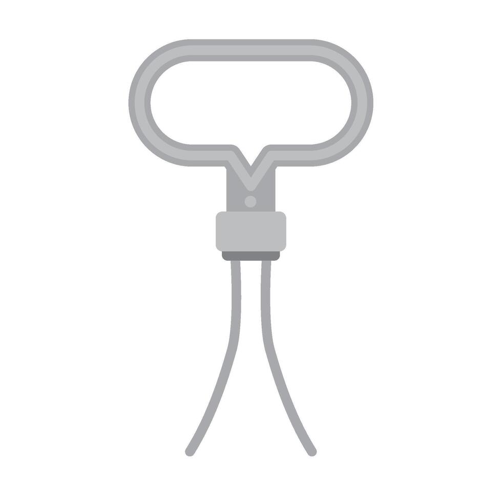 A wire with a hook on it vector