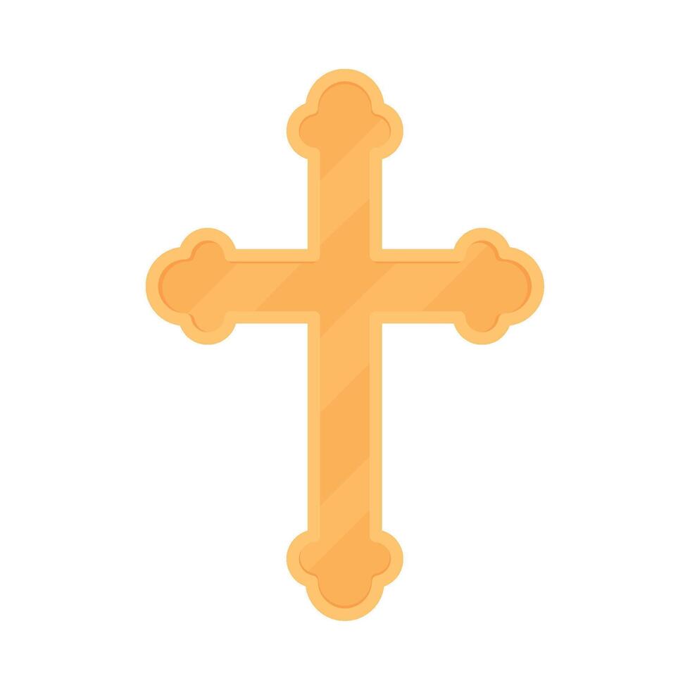 A cross icon in a flat style vector