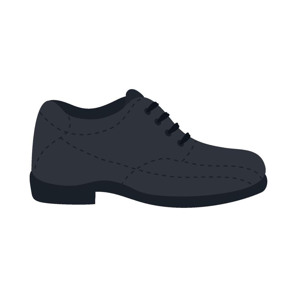 Black shoes icon on white background vector