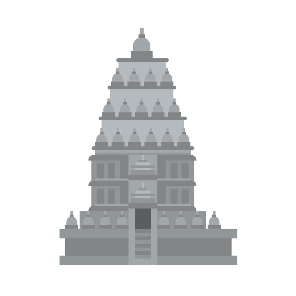 An illustration of a temple in india vector
