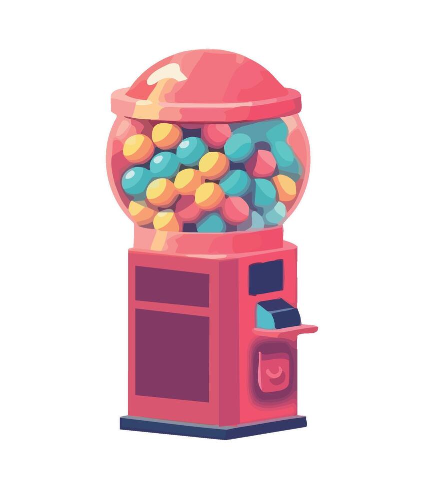 Gumball machine illustration isolated on white background vector