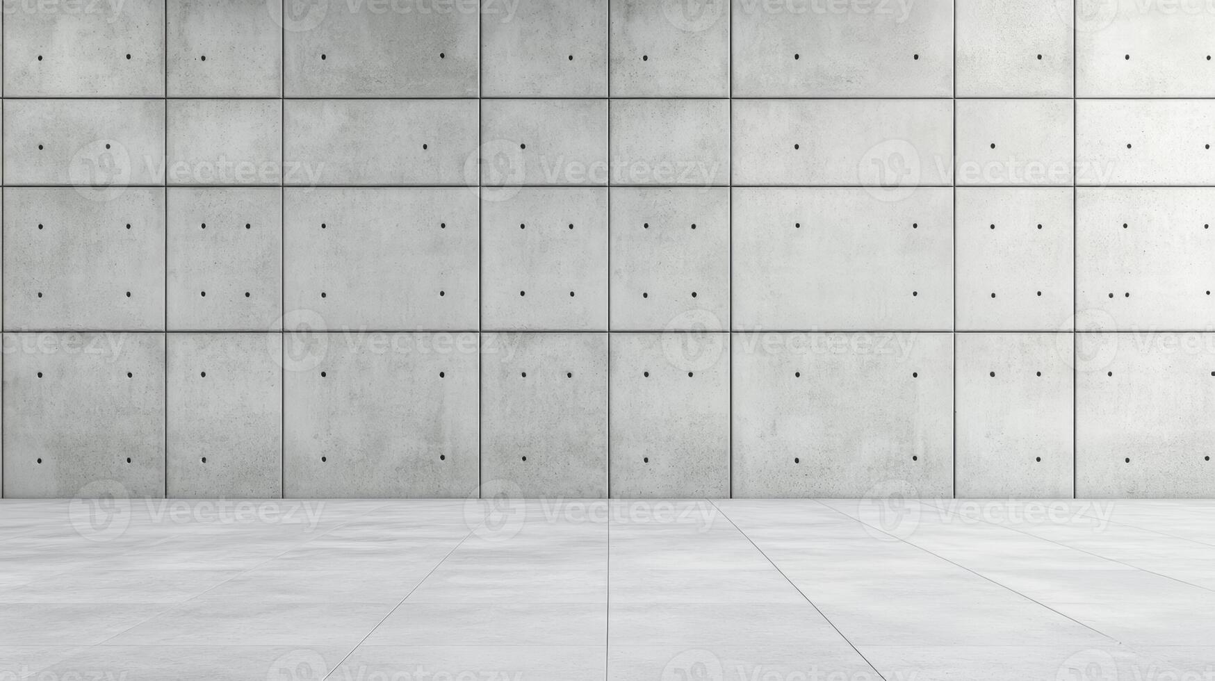 Minimalist front shot of a plain concrete wall flat and smooth surface with uniform light gray coloring perfect for designs with negative space photo
