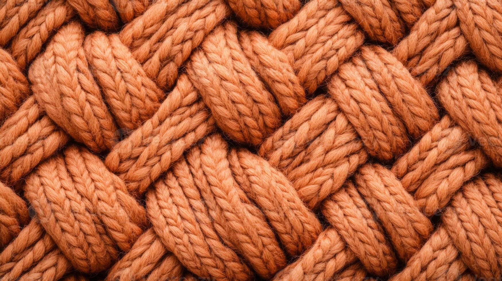 Soft wool texture in muted oranges and browns Thanksgiving warmth cozy autumnal hues woven rustic feel ideal for seasonal backgrounds photo