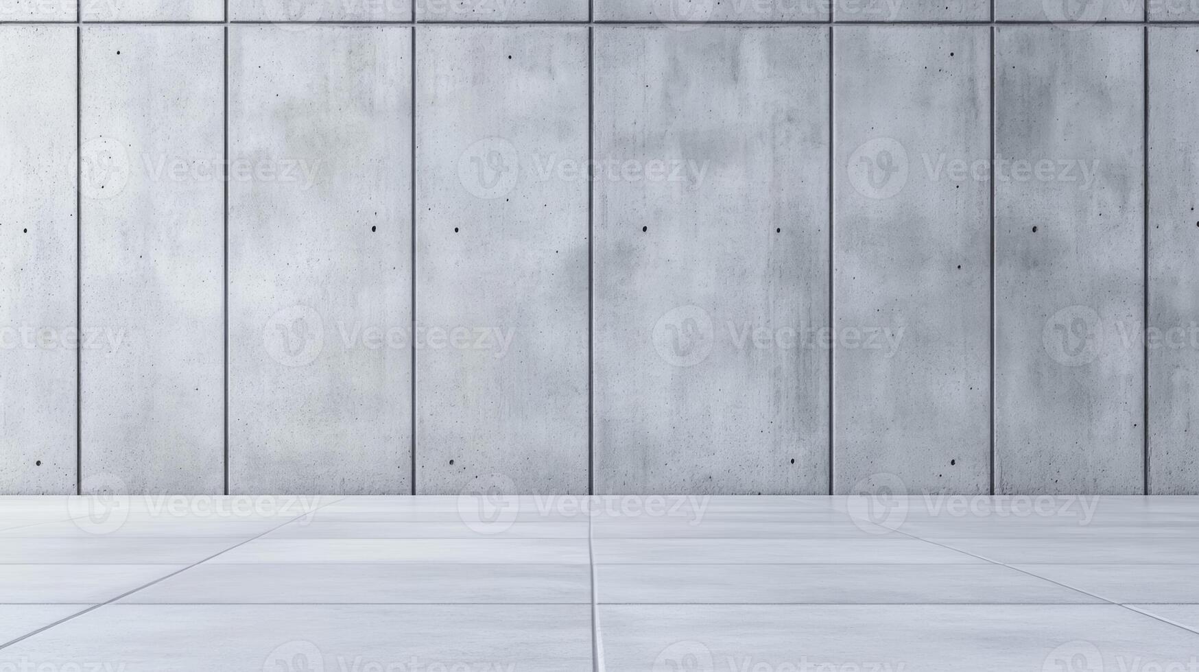 Minimalist front shot of a plain concrete wall flat and smooth surface with uniform light gray coloring perfect for designs with negative space photo