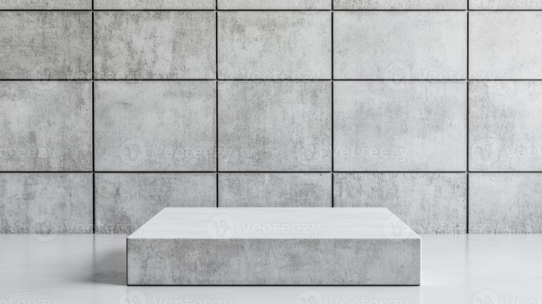 Isolated plain concrete wall background on a white gradient backdrop light gray tones with a smooth even texture suitable for design mockups photo