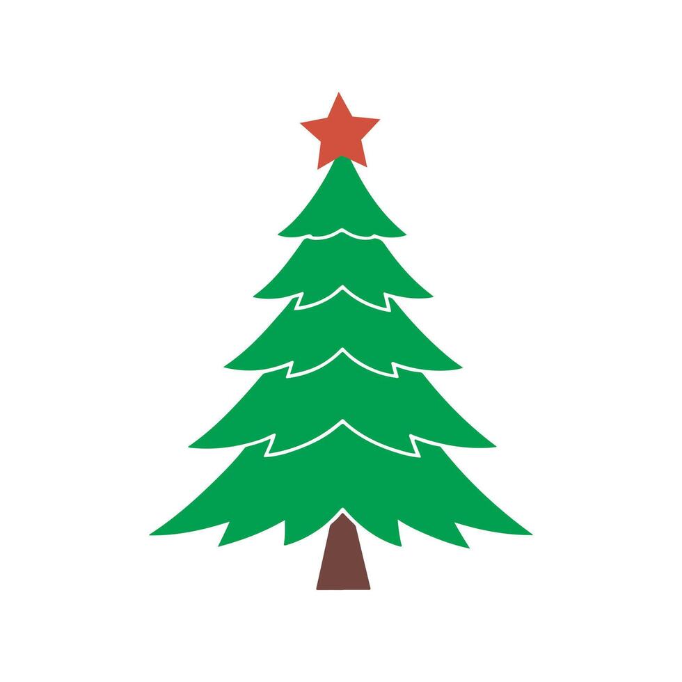 Abstract christmas tree . vector
