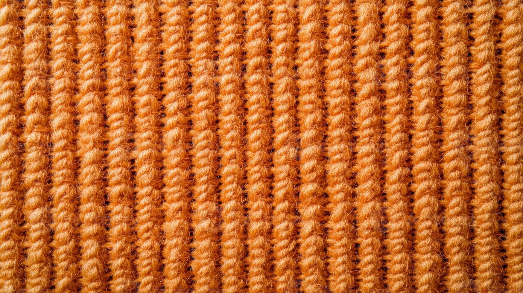 Soft wool texture in muted oranges and browns Thanksgiving warmth cozy autumnal hues woven rustic feel ideal for seasonal backgrounds photo