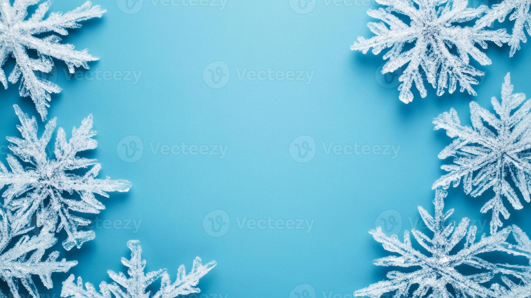 Frosted icy blue background with subtle cracked ice texture shimmering with hints of silver and white Christmas winter chill evokes elegance and seasonal tranquility space for text photo