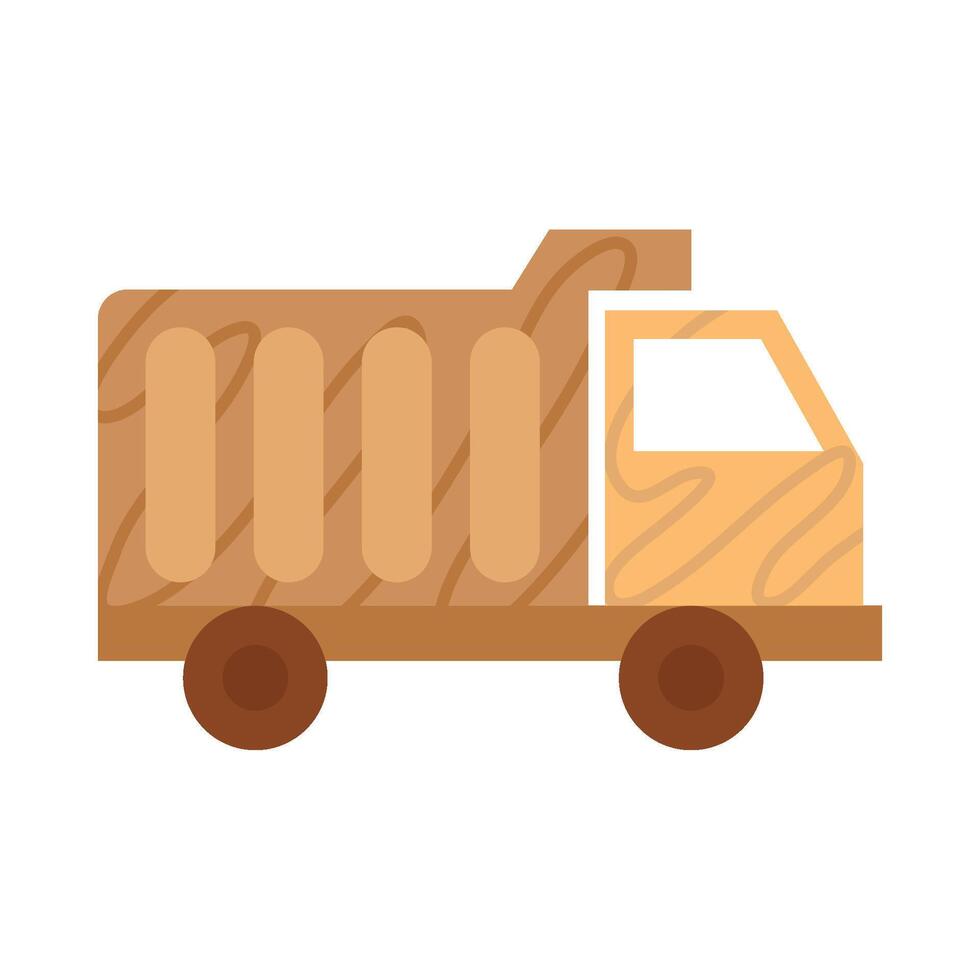 A dump truck icon on a white background vector