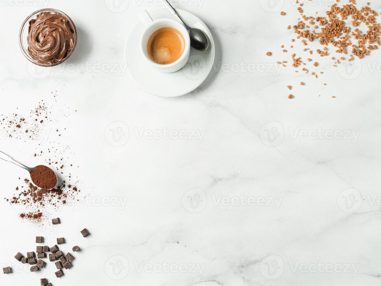 Sweet background for cafe menu photo