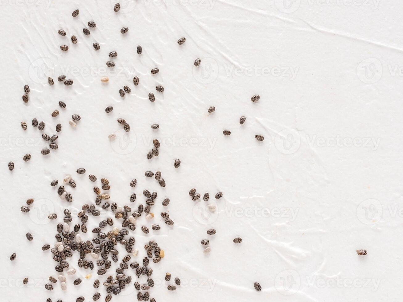 Chia seeds with copy space photo