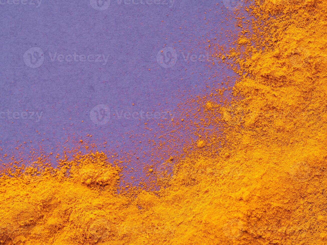 Turmeric Powder with copy space photo