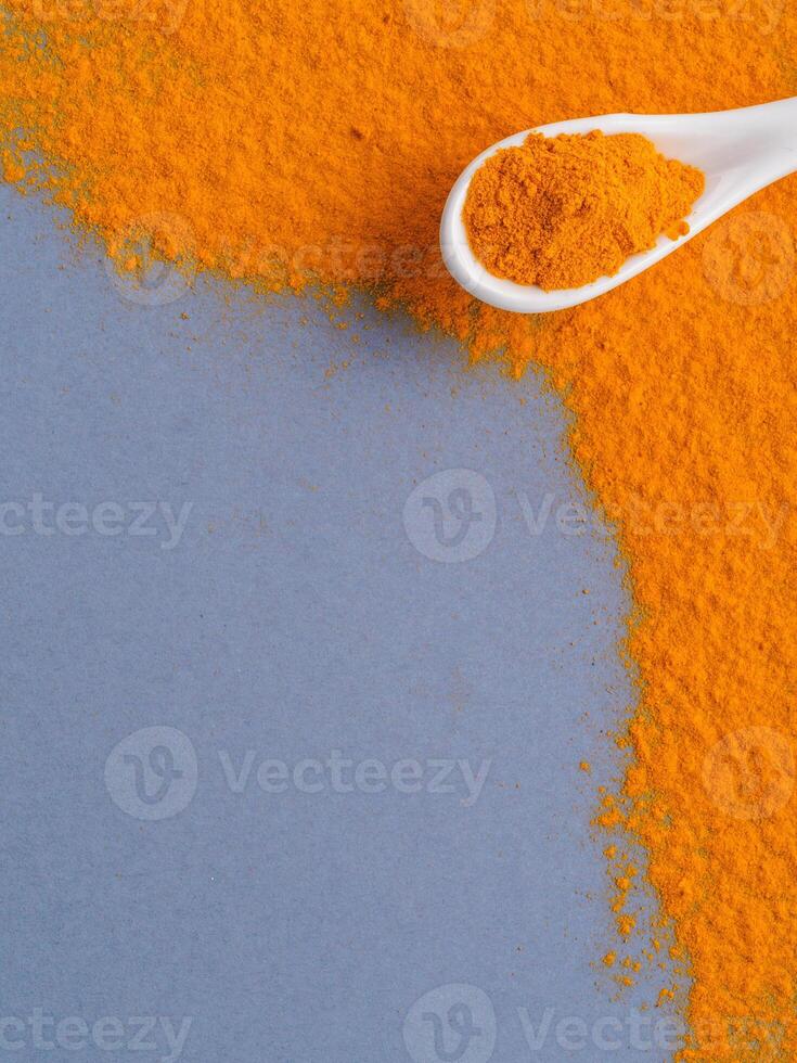 Turmeric Powder with copy space photo