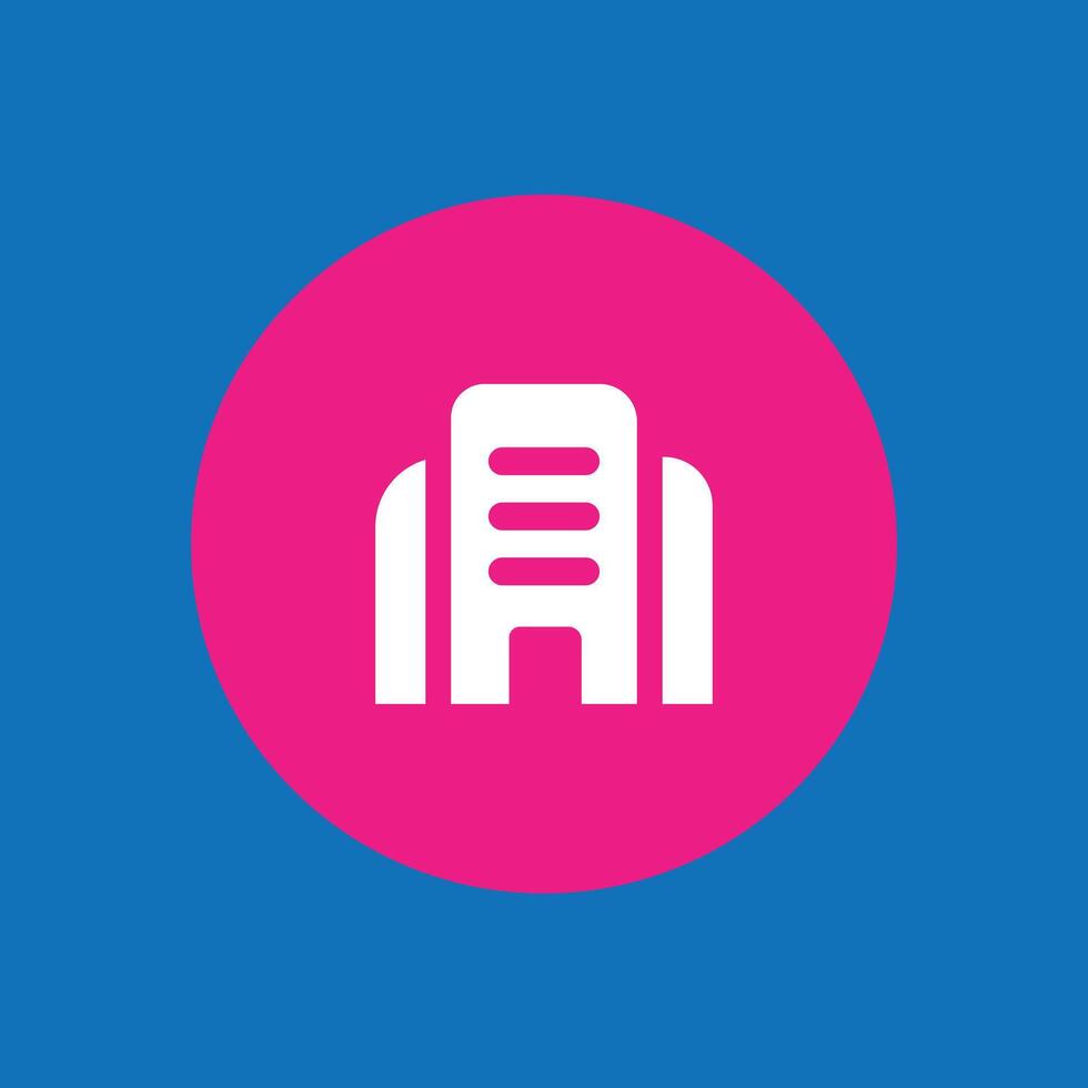 Icon of the office building. Flat design style eps 10. building, office, workplace icon design elements that can be used for various design needs vector