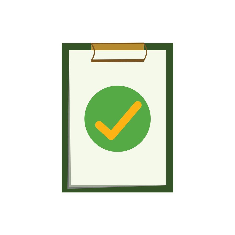 Clipboard with checklist icon. Flat design style eps 10. clipboard icon illustration design. checklist board or control board element design for various design needs vector
