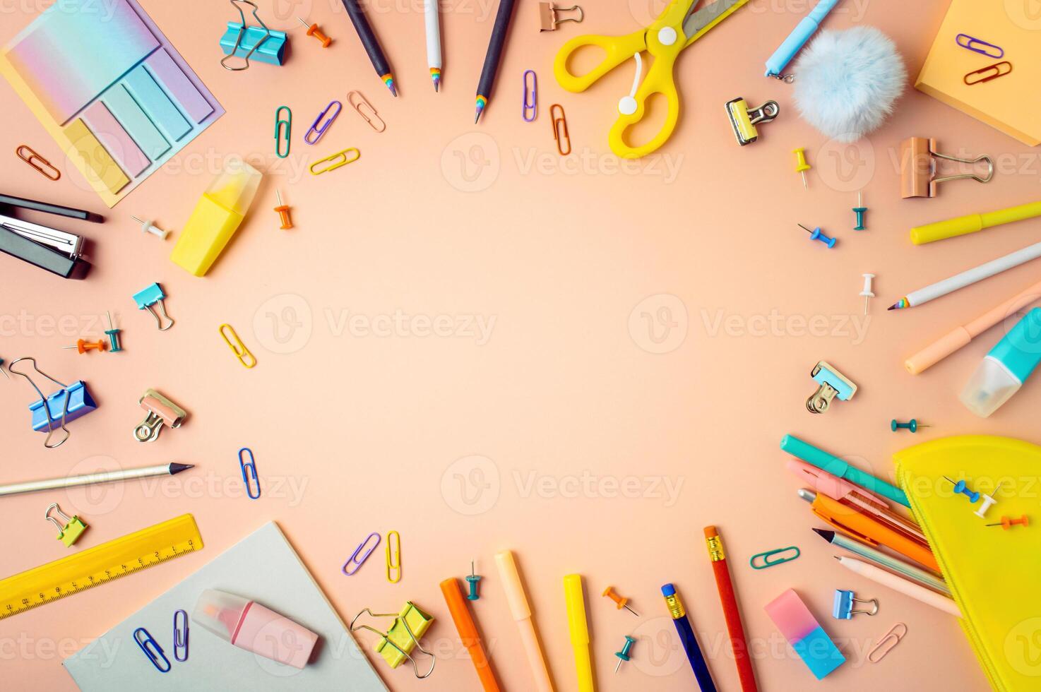 Back to school concept. Copy space photo