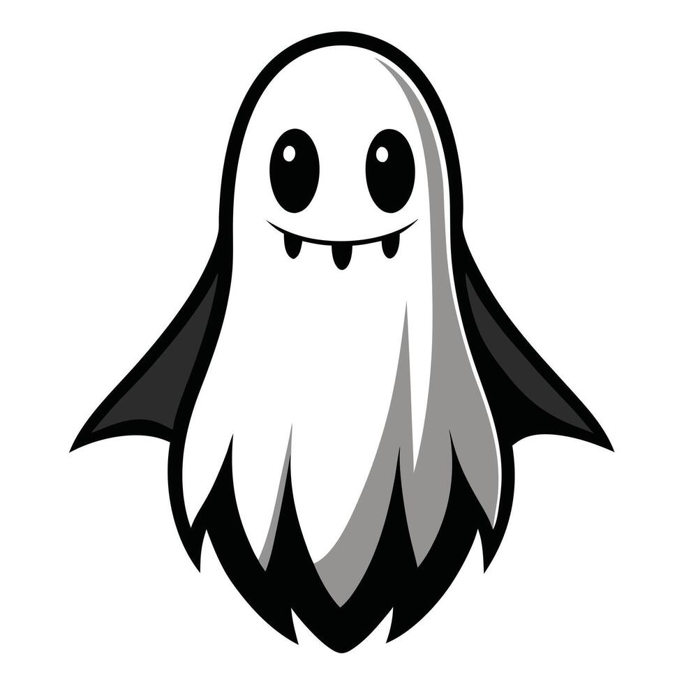 Cartoon Ghost Art For Halloween vector