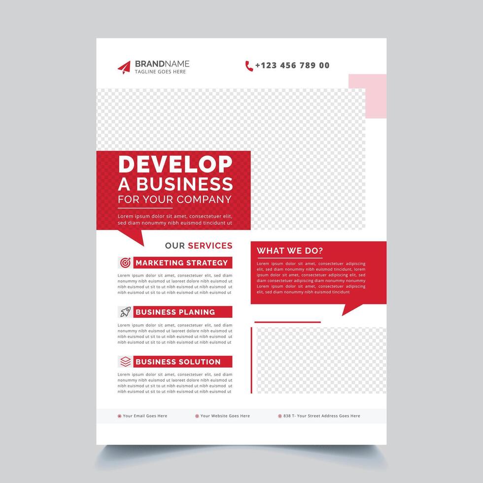 Brochure design, cover modern layout, annual report, poster, flyer in A4 vector