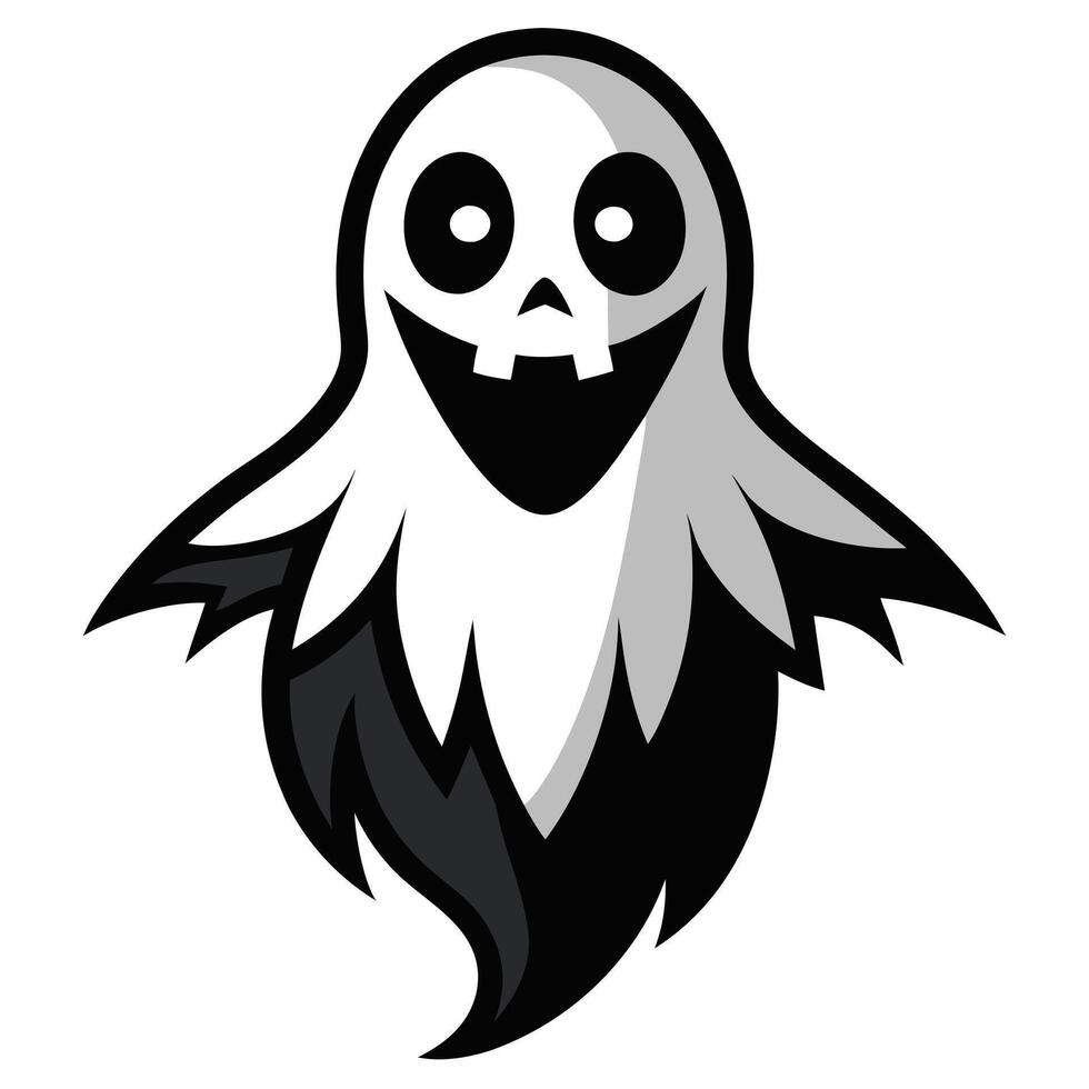 Cartoon Ghost Art For Halloween vector