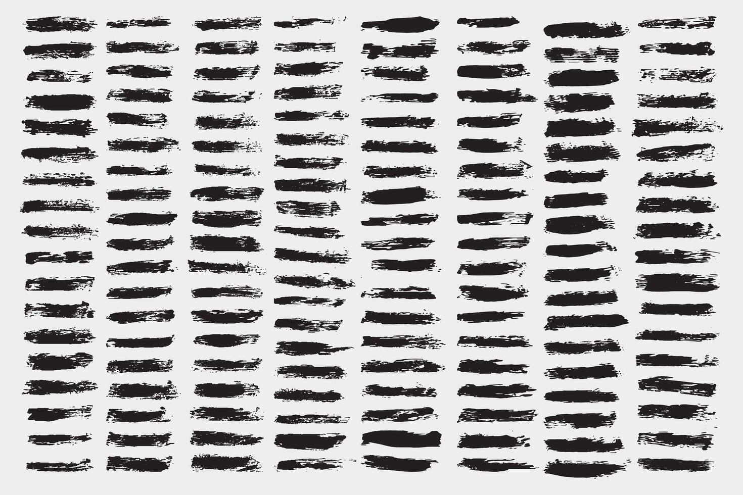 Mega collection of grunge brush strokes. set of grungy paint brush vector