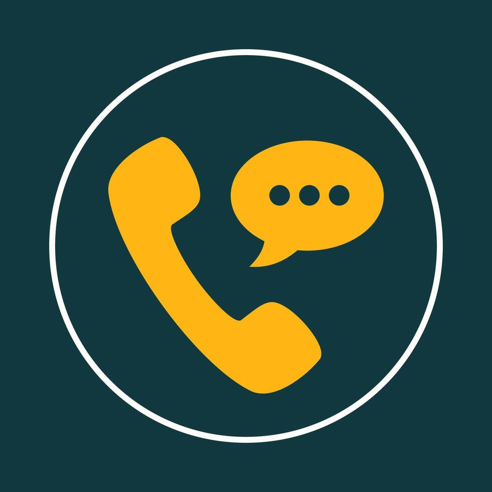 Phone call trendy icon deceptive abstract illustration colorful artwork beautiful design vector