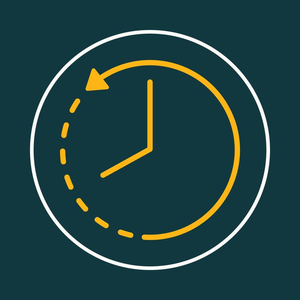 Time trendy icon deceptive abstract illustration colorful artwork beautiful design vector
