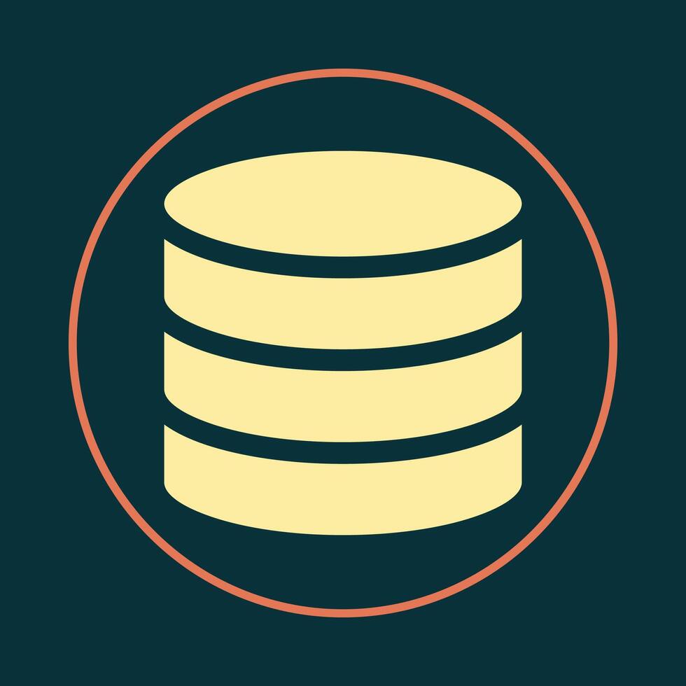 Database trendy icon supernal abstract illustration colorful artwork beautiful design vector