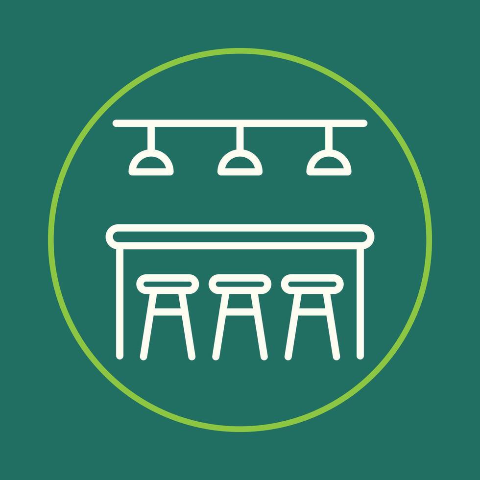 Bar counter trendy icon masterful abstract illustration colorful artwork beautiful design vector