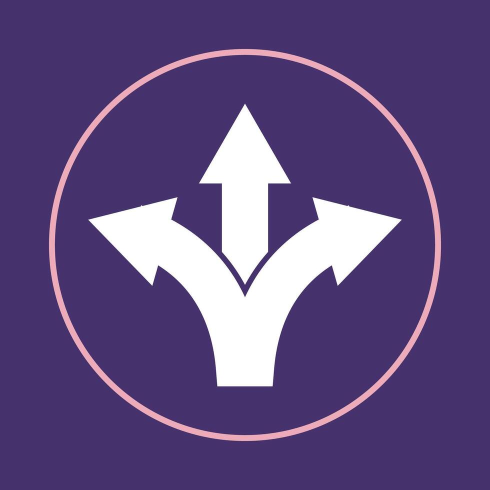 Crossing road trendy icon true abstract illustration colorful artwork beautiful design vector
