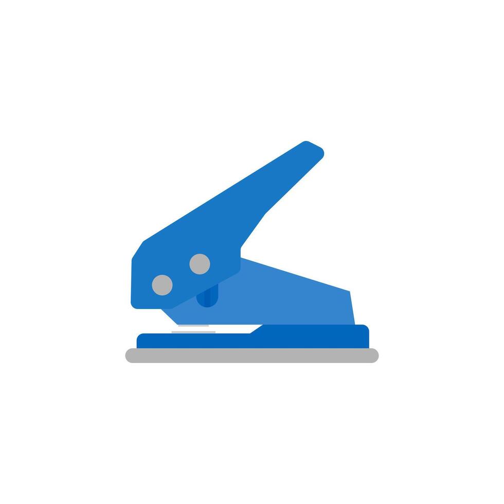 paper hole puncher flat design illustration vector