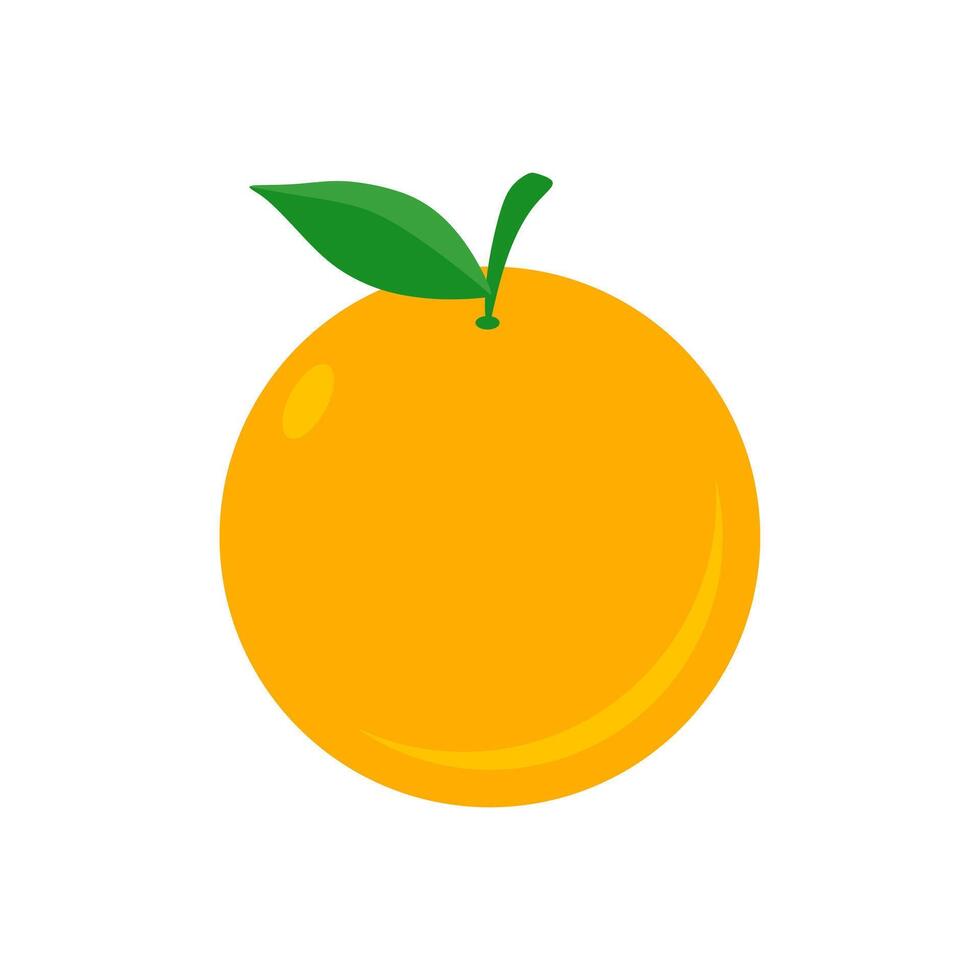 orange fruit icon logo illustration vector