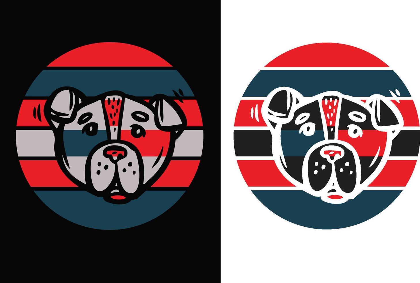 Dog, pet, animal t-shirt design vector