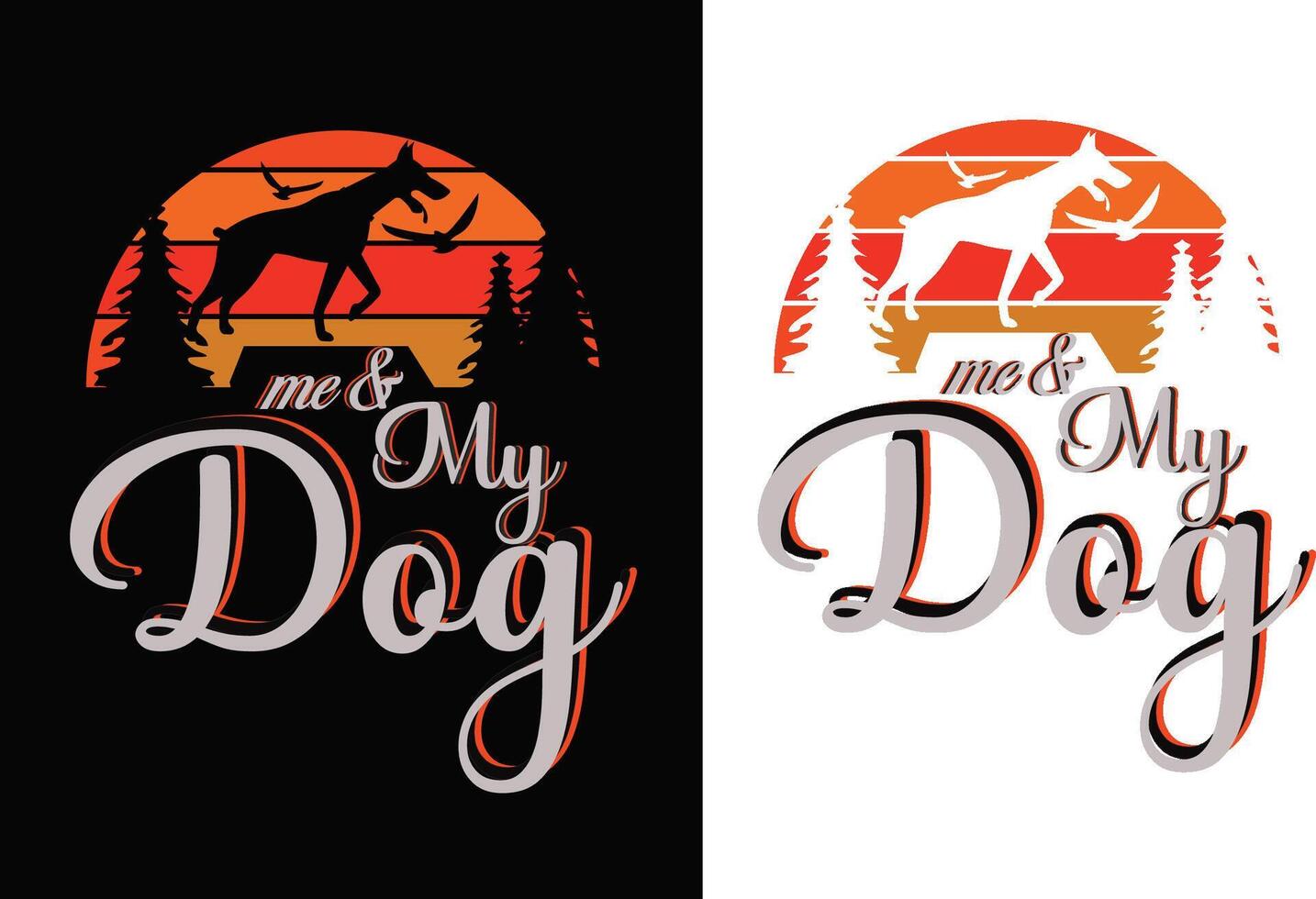 Doggy T-shirt Design vector