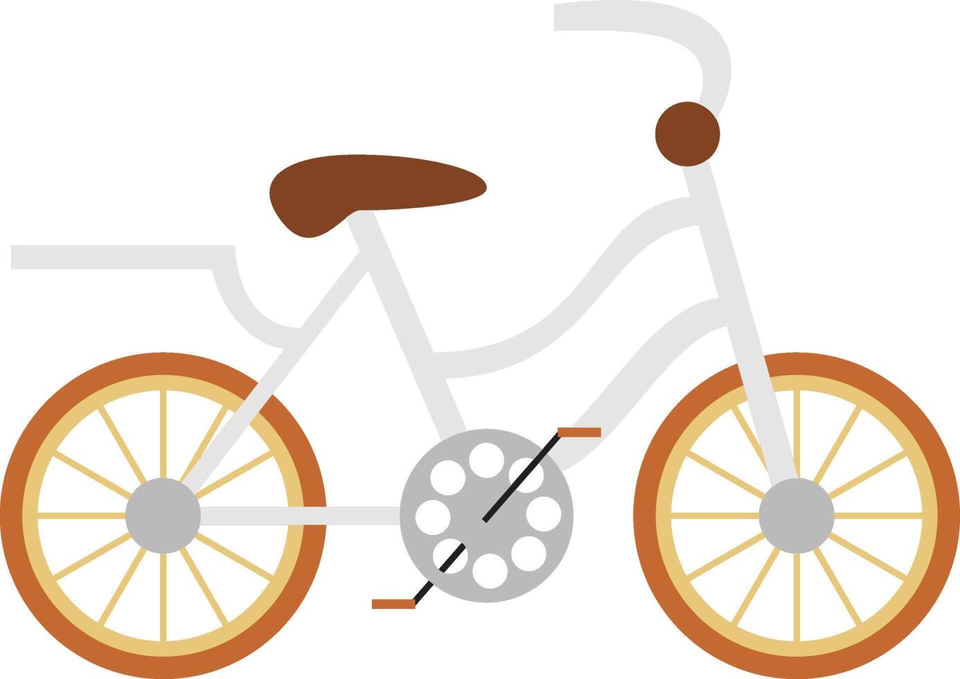 medium plain chain bicycle vector